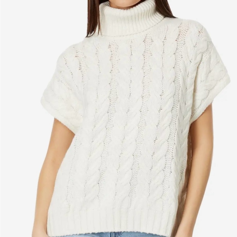 Splendid Cable Knit Turtleneck Sweater